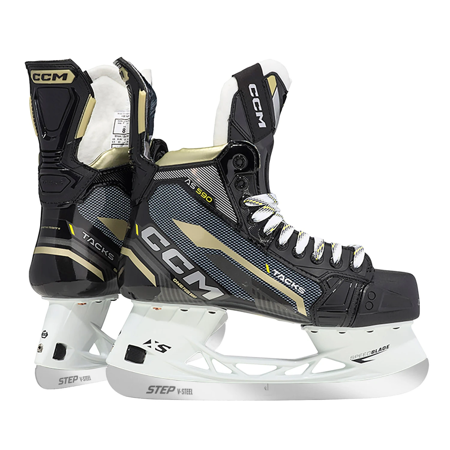 CCM Tacks AS 590 Intermediate Hockey Skates (2022) With Step V-Steel 1 CCM Tacks AS 590 Intermediate Hockey Skates (2022) With Step V-Steel