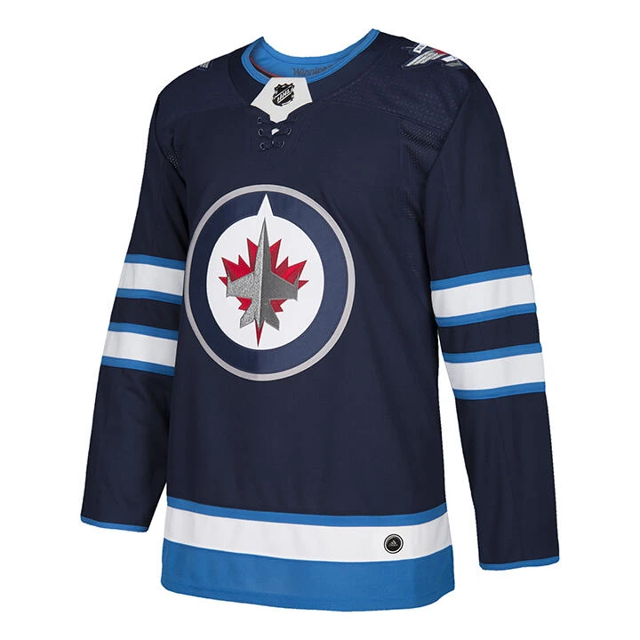 Adidas NHL Authentic Home Wordmark Jersey - Winnipeg 1 Adidas NHL Authentic Home Wordmark Jersey - Winnipeg