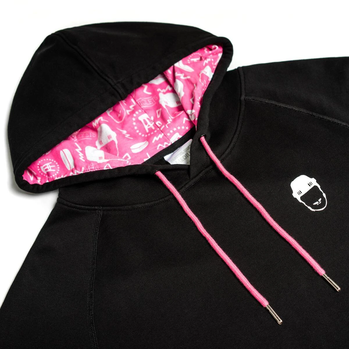 Pink Whitney Printed Adult Hoodie - Black/Pink 2 Pink Whitney Printed Adult Hoodie - Black/Pink - Image 2