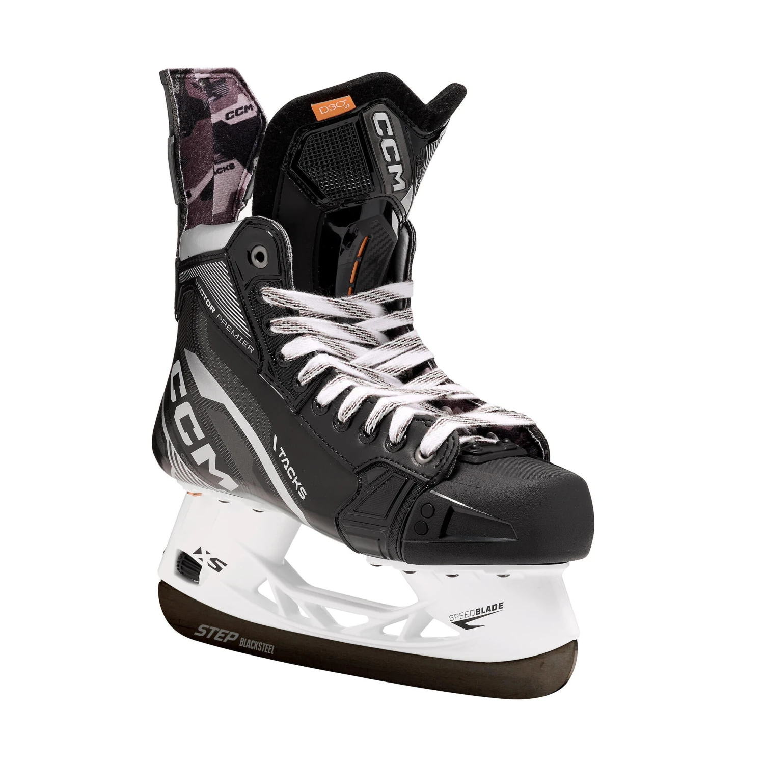 CCM Tacks Vector Premier Senior Hockey Skates (2022) With STEP Blacksteel XS - Source Exclusive 4 CCM Tacks Vector Premier Senior Hockey Skates (2022) With STEP Blacksteel XS - Source Exclusive - Image 4