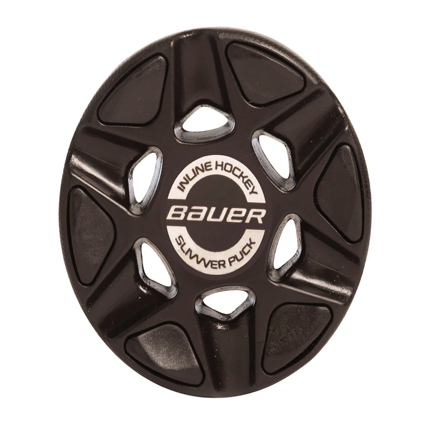 Bauer Slivvver Inline Hockey Puck - Black 1 Bauer Slivvver Inline Hockey Puck - Black