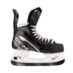 CCM Tacks Vector Premier Intermediate Hockey Skates (2022) With STEP Blacksteel XS - Source Exclusive